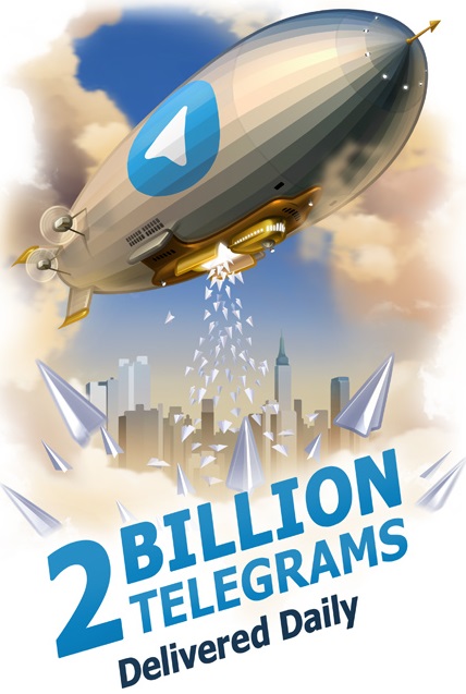 Telegram - 2 Billion Telegrams delivered daily