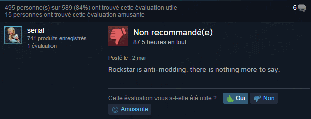 Rockstar ban mod users.