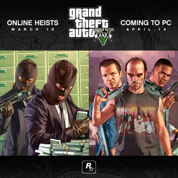 GTA V - Online Heists & PC 14-04-2015