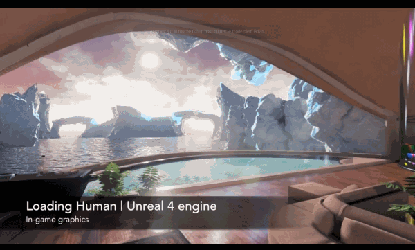 Loading Human with Unreal Engine 4