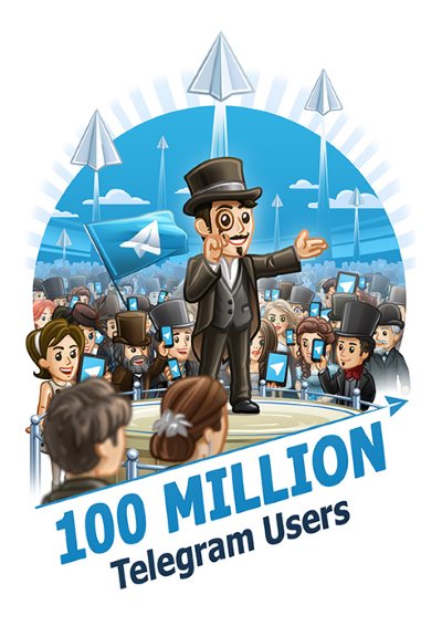 Telegram 100 millions users