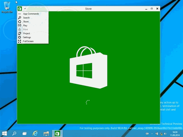 Windows 9 - Windowed UI